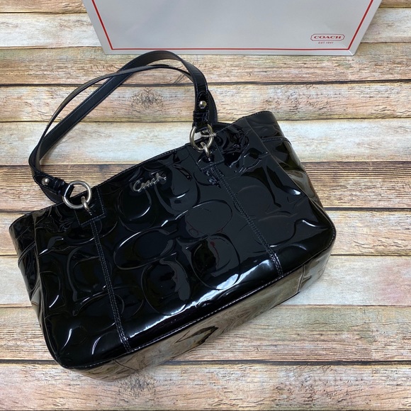 Coach Handbags - Coach Embossed Patent Leather Gallery Tote